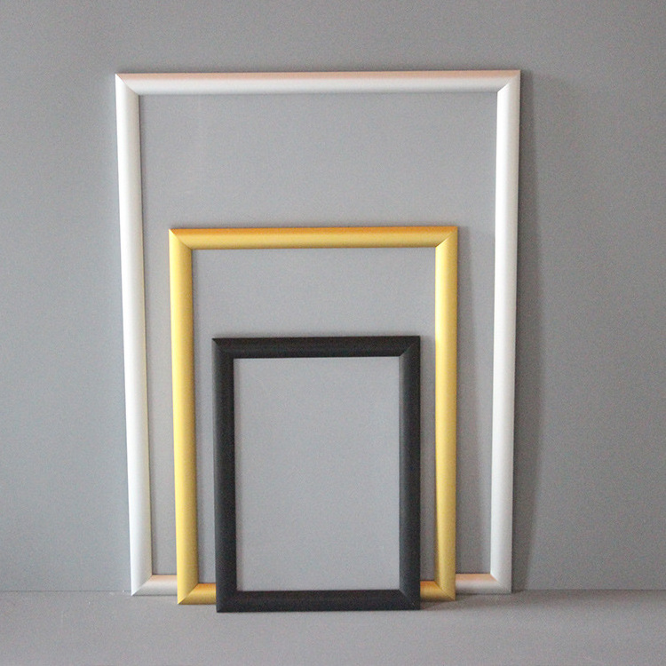 Aluminum anodized poster frame silver extrusion A0 - A4 snap picture frame Factory Sale