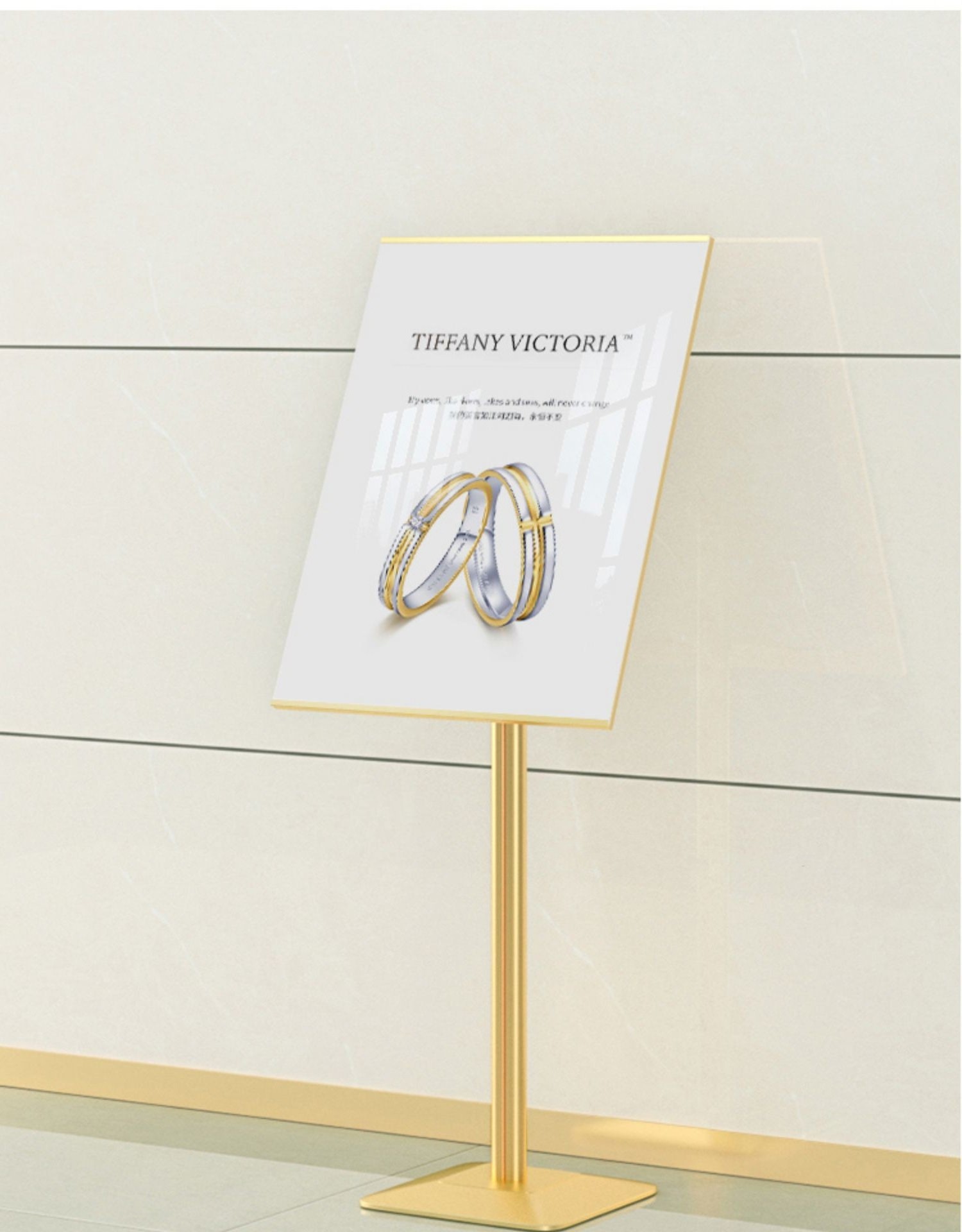 Snap Frame Sign Stand Pedestal Poster Stand With Poster frame