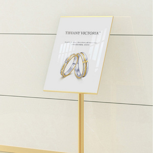 Snap Frame Sign Stand Pedestal Poster Stand With Poster frame