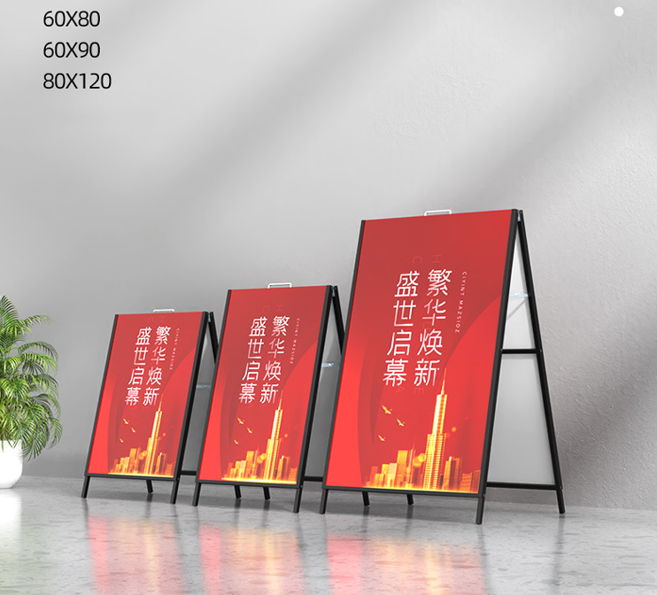 Manufacturers Wholesale Outdoor Customized Signs A Frame Sidewalk Displays Advertising Boards Poster Stands