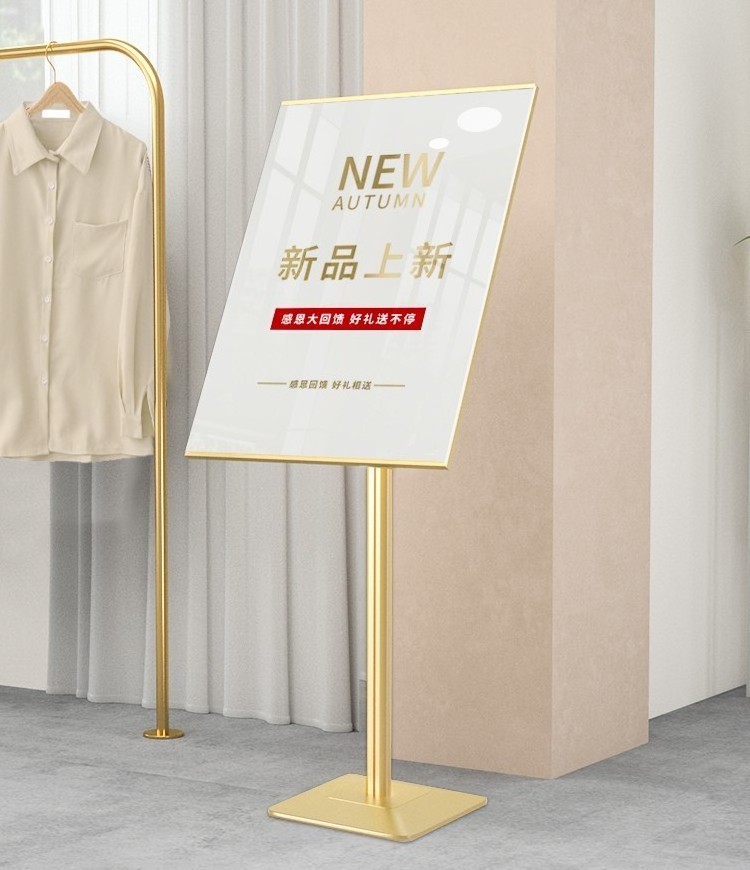 Snap Frame Sign Stand Pedestal Poster Stand With Poster frame