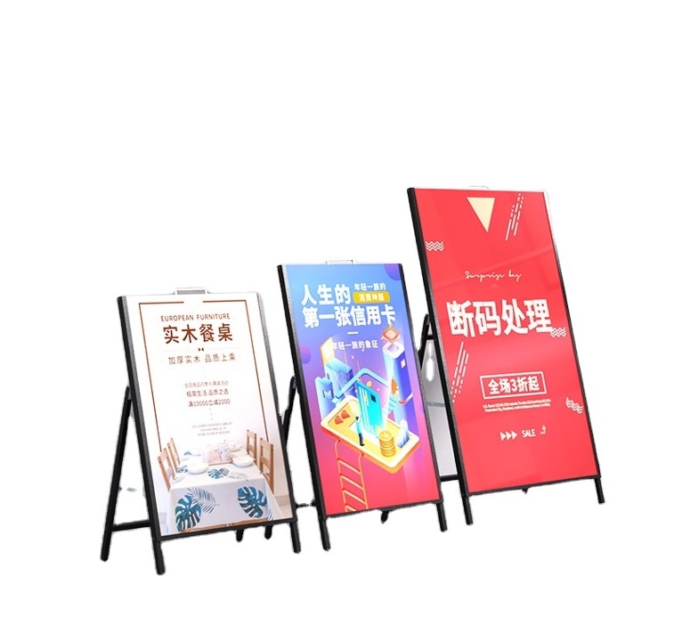 Manufacturers Wholesale Outdoor Customized Signs A Frame Sidewalk Displays Advertising Boards Poster Stands