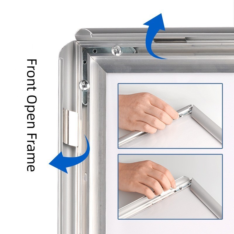 Picture frame clip A0 to A4 size snap frame 24x36 inches snap on poster holder wholesale