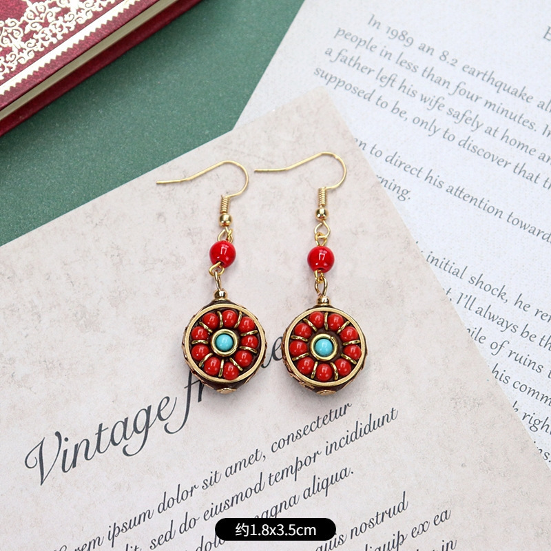 Vintage Retro Design Boho Dangle Earrings Wholesale Jewelry