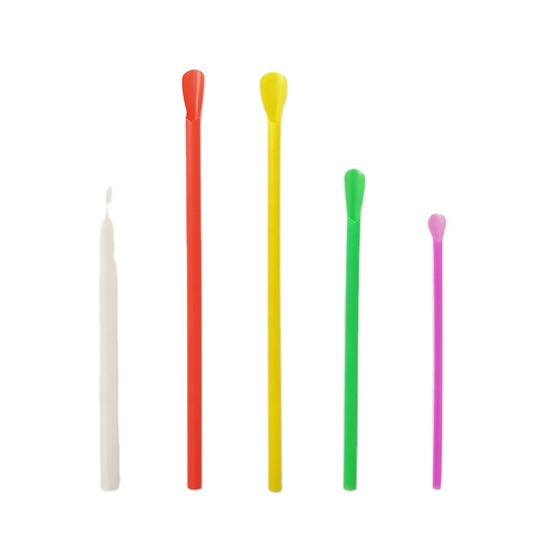 Eco Friendly Disposable PLA Drinking Food Grade Straws Spoons For Ice