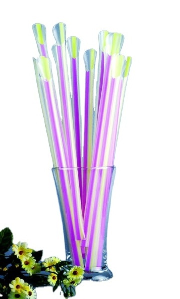 Eco Friendly Disposable PLA Drinking Food Grade Straws Spoons For Ice