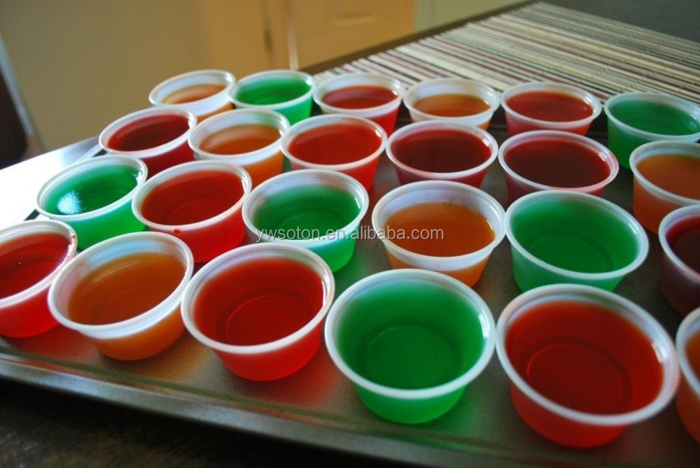 Disposable Mini Clear Plastic Jello Shot & Condiment Sauce Cups with Lids