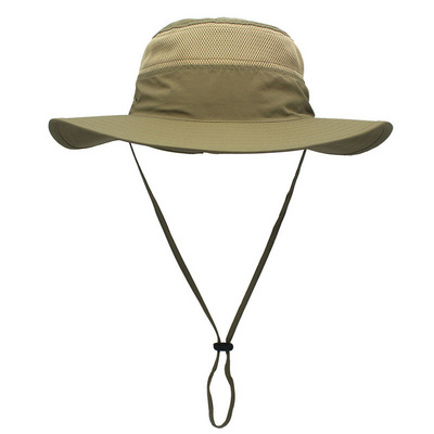 Custom logo Outdoor Washed Cotton Fisherman Bucket Hats folding cap  wide brim bucket hats with Strings