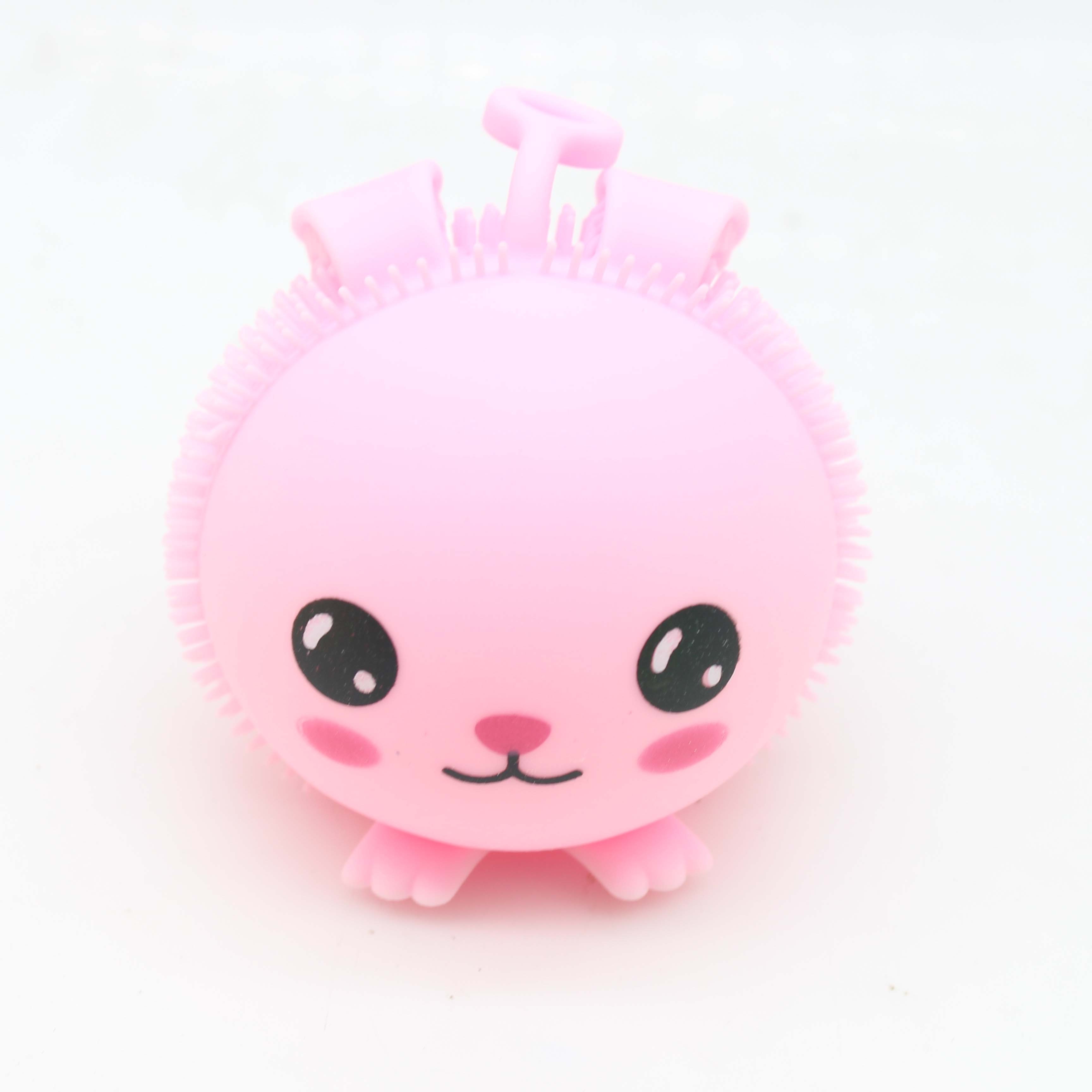 Factory Direct Sale Cute Rabbit Decompression Toy glow in the dark Stress Toy Ball Kids Puffer Ball