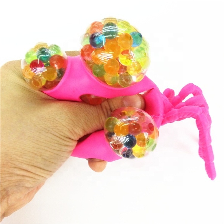 New Wholesale Stress Relief Spider Grape Ball Toy for Adult Kids Kawaii Squishy Balls Novelty Funny Anti Tricky Squeeze Toys