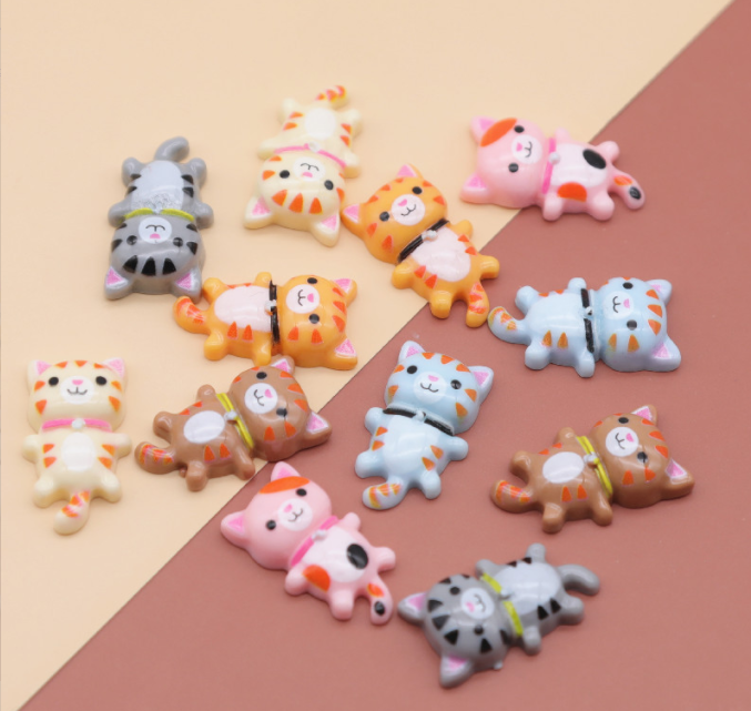 Kawaii Animal Resin Charms Flat Back Cabochon For Slime Filler Kid DIY Mobile Phone Hairclip Keychain Decor Craft