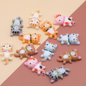 Kawaii Animal Resin Charms Flat Back Cabochon For Slime Filler Kid DIY Mobile Phone Hairclip Keychain Decor Craft