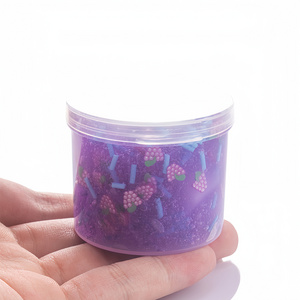 Highly malleable transparent liquid glue slime fruit cloud slime kit resin charm polymer clay slice decoration