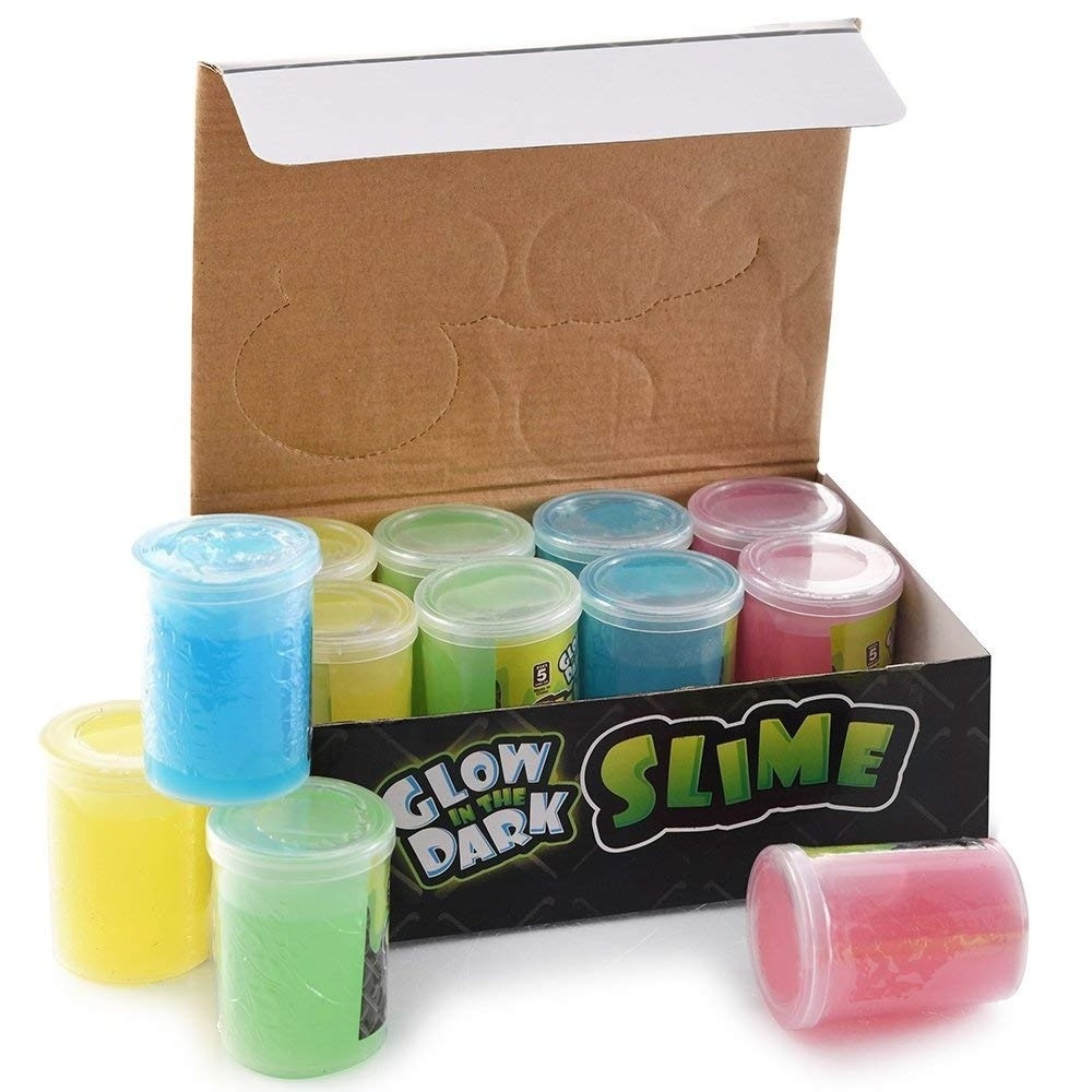 2024 new wholesale glow in the dark slime crystal mud kids toys stress relieve foam glue