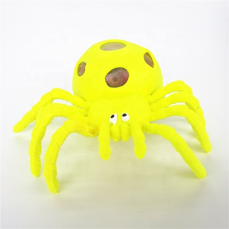 New Wholesale Stress Relief Spider Grape Ball Toy for Adult Kids Kawaii Squishy Balls Novelty Funny Anti Tricky Squeeze Toys