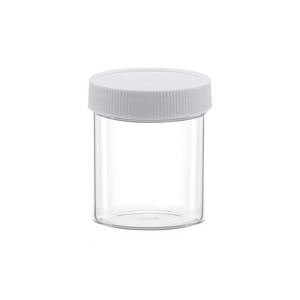 Empty Clear Plastic Slime Jars Refillable Round Low Profile Slime Containers With Lids