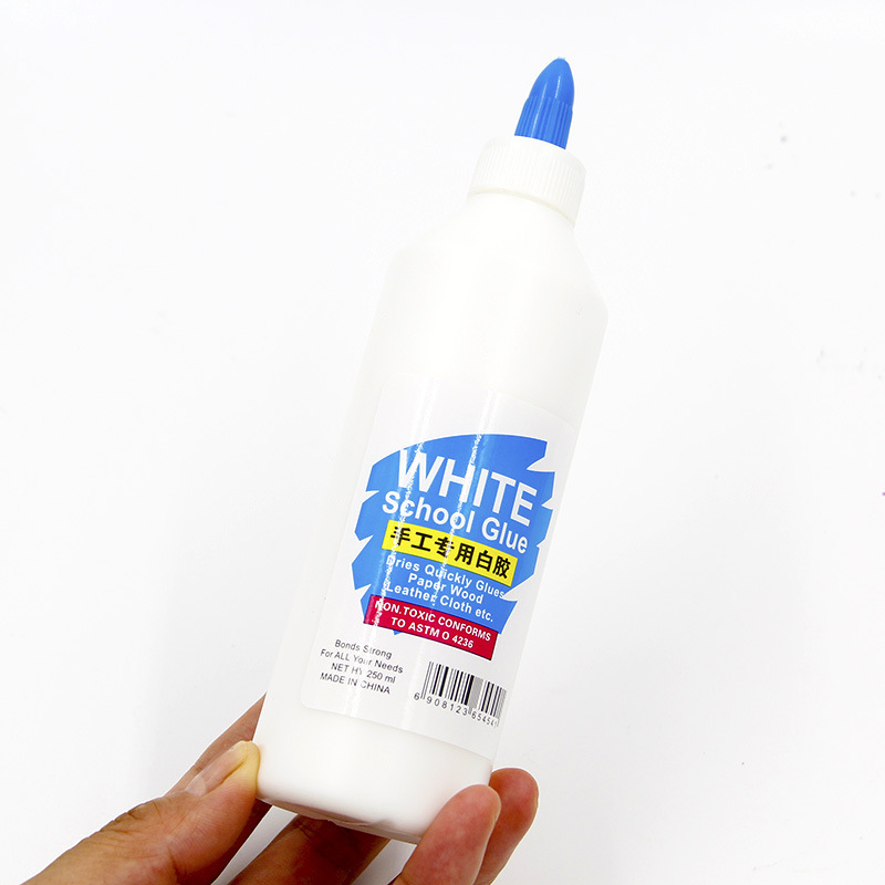 Factory Supplies  250ml Eco-friendly Plastic Slime Activator White liquid Glue White Glue Slime