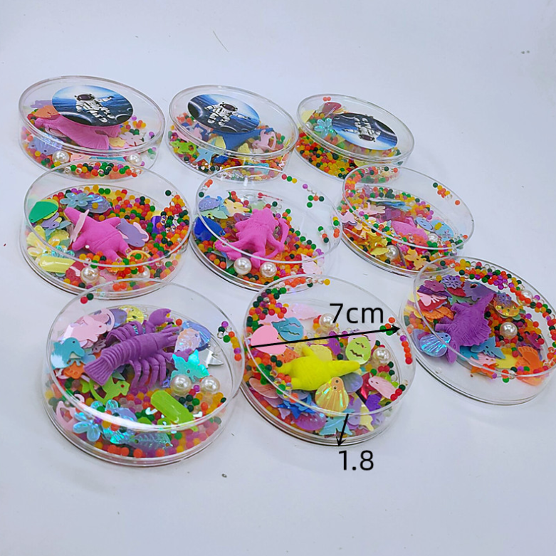 2023 New Design Rainbow Water Beads with Sequin Sets Growing Water Balls Jelly Beads Kids Sensory Toys for For Decoration