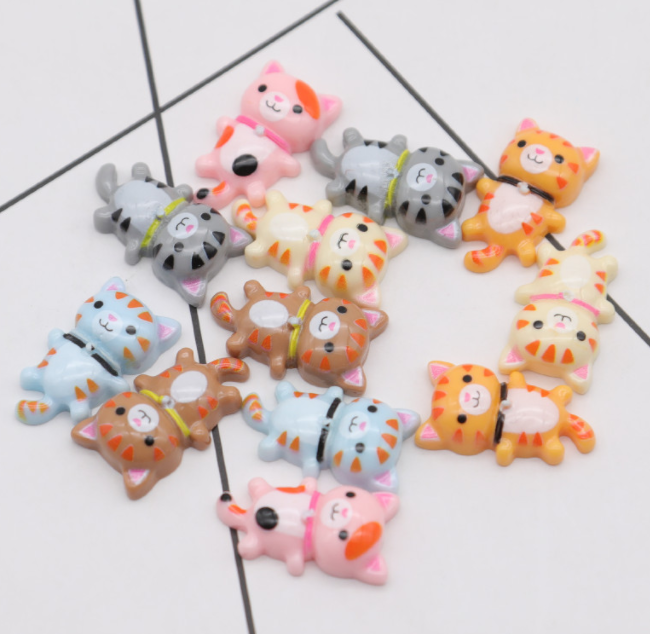 Kawaii Animal Resin Charms Flat Back Cabochon For Slime Filler Kid DIY Mobile Phone Hairclip Keychain Decor Craft