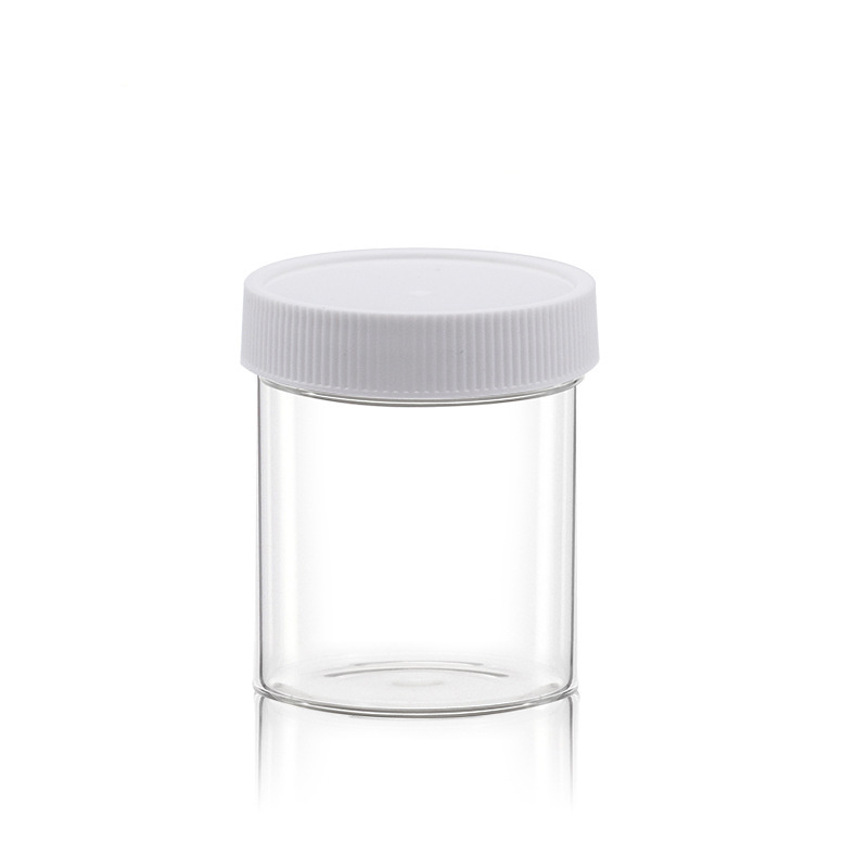 Empty Clear Plastic Slime Jars Refillable Round Low Profile Slime Containers With Lids