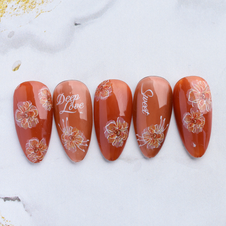 3d Nail art sticker which flowers spring  nail stickers for nail polish