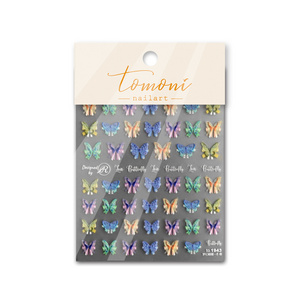 2022 New Arrival Nail Polish Sticker Supply  butterfly ribbon bunny fairy 5D Nail Art Stickers 3D Designer Nail Decals For Girl