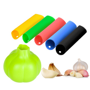 Silicone Garlic Peeler Skin Remover Roller Keeper Tube Roller Garlic Peeling Kitchen Tool Easy Quick to Peeled Garlic Cloves