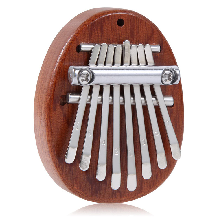 8 Keys Thumb Piano Portable Wooden Finger Marimbas,Musical Toy gifts for Kids and Adults Beginners,Mini Kalimba with Lanyard