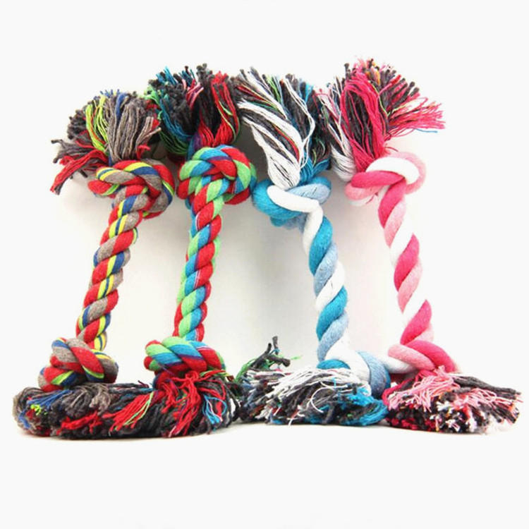 Wholesale Cat Rope Cotton Braided Knots Chew Toy Funny Dog Toys