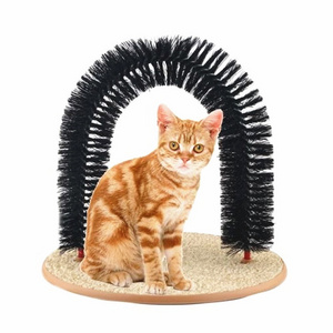 Hot Sale Pet Massager Bristles Scratching Purrfect Arch Cat Scratcher Toys