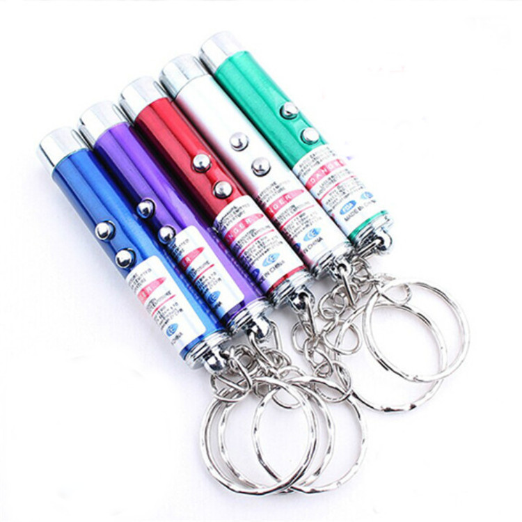 Wholesale 2 in 1 Mini LED Light Interactive Laserpointer Toys for Pets Cat Laser Pen