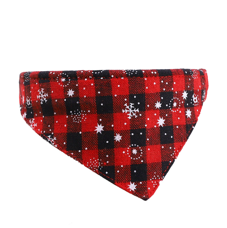 Hot Selling Cat Scarf Adjustable Christmas Dog Bandana with Collar