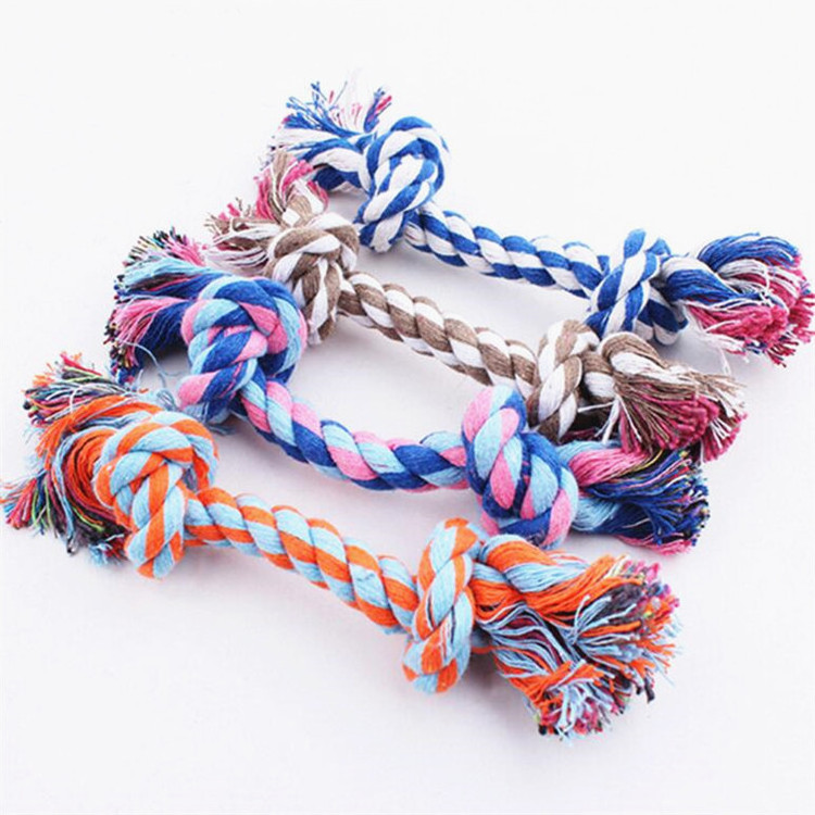 Wholesale Cat Rope Cotton Braided Knots Chew Toy Funny Dog Toys