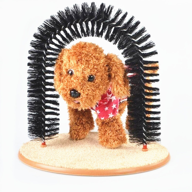 Hot Sale Pet Massager Bristles Scratching Purrfect Arch Cat Scratcher Toys