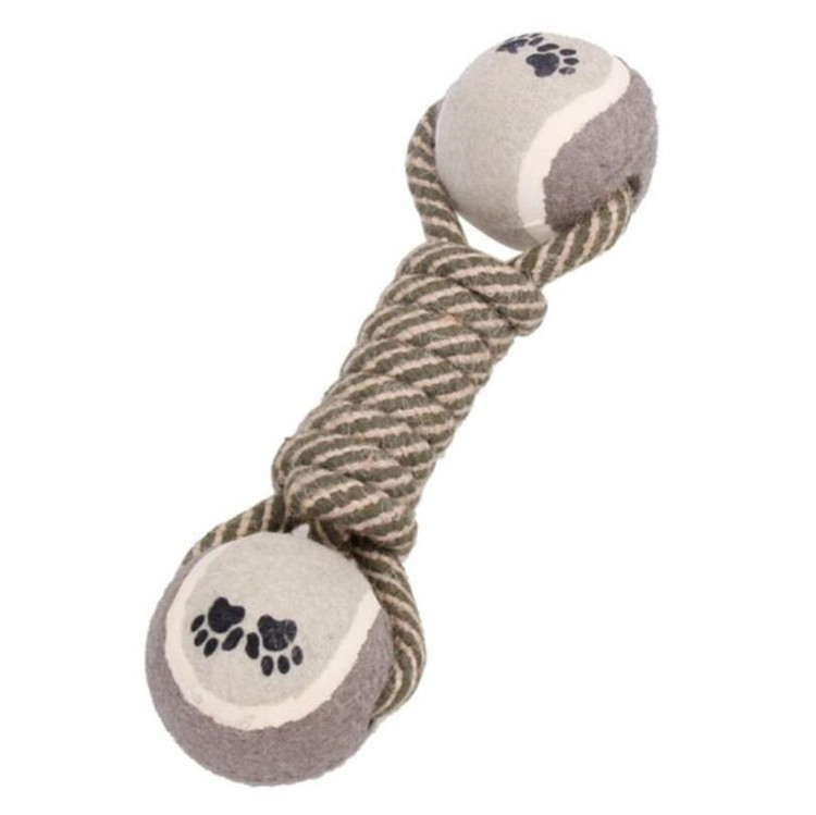 Funny Pet Puppy Dog Chew Training Toys Dumbbell Tennis Rope Toy for Dog