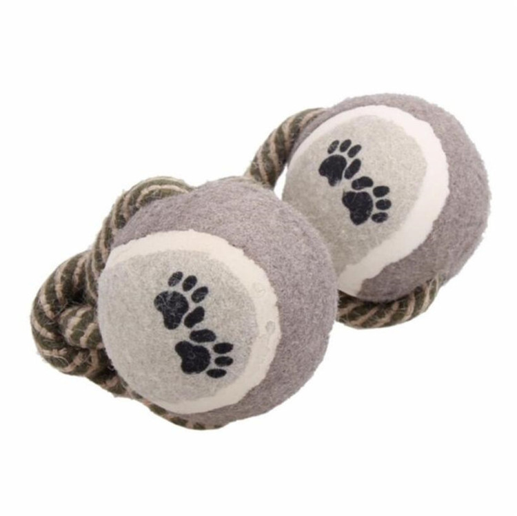 Funny Pet Puppy Dog Chew Training Toys Dumbbell Tennis Rope Toy for Dog