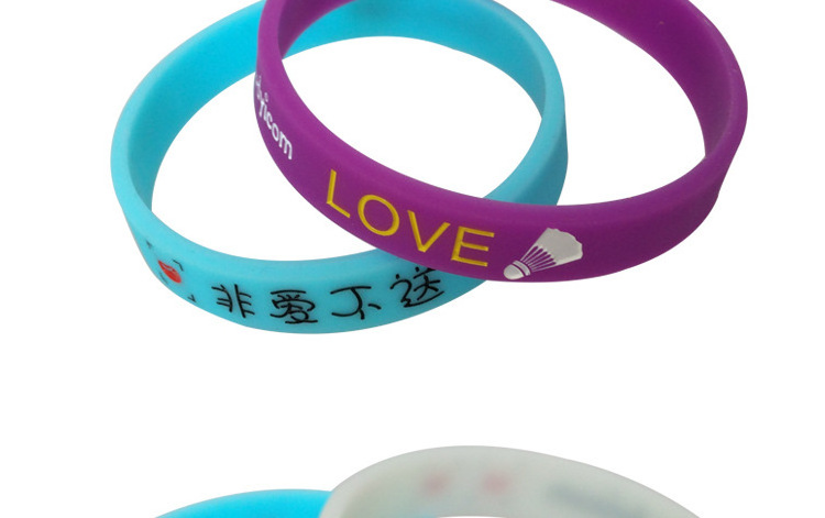 Factory Cheap Custom Logo Wristband Soft Rubber Silicone Charm Wrist Band Personalisable Bracelet