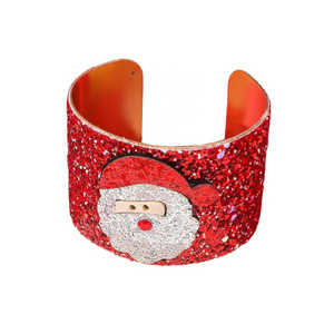 Christmas cute cartoon personality design Santa Claus elk bell bracelet jewelry wholesale