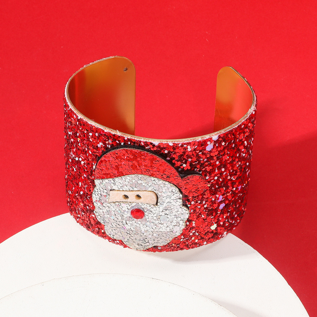 Christmas cute cartoon personality design Santa Claus elk bell bracelet jewelry wholesale