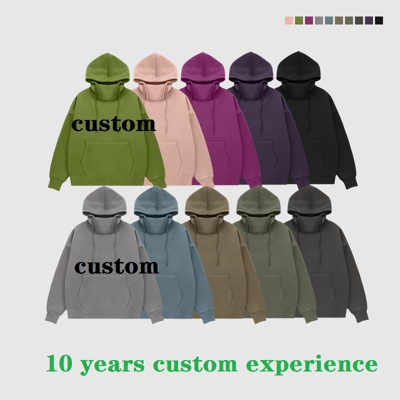 Wholesale 350Gsm High Weight Cotton Fleece Inside Blank Oversized New Arrive Men Women Hoodies