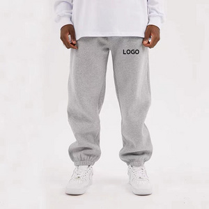 custom Men's Streetwear cotton Oversized Loose Sweatpants Blank color Sport Jogger Pants