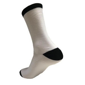 Blank socks for sublimation print work cheap blank socks for screen print wholesale white photo print socks