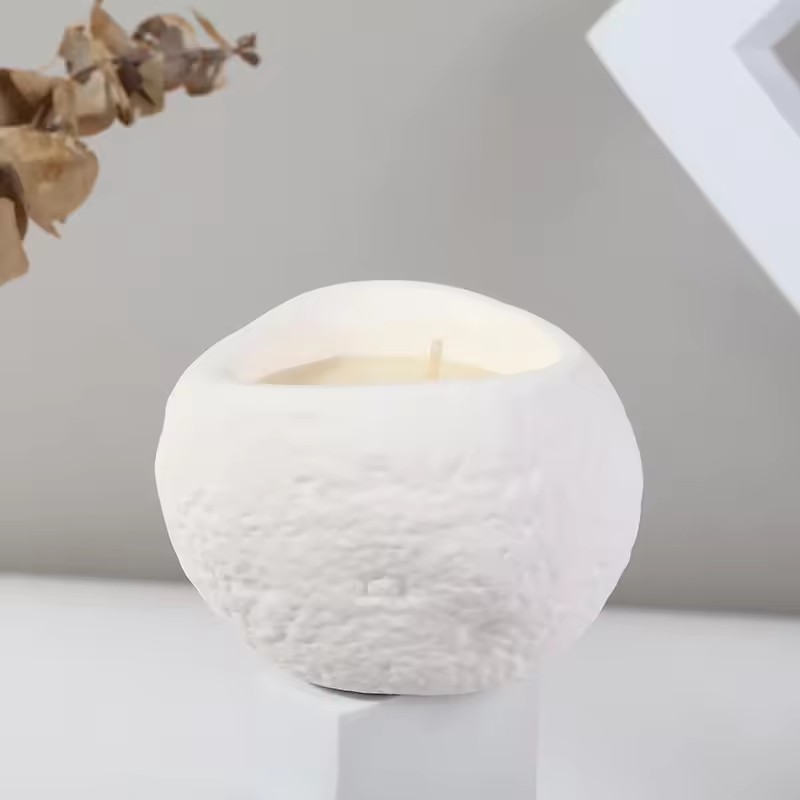 SuXiu OEM  Modern home decoration warm atmosphere builder Soft touch Minimalist life Lamb texture scented candle