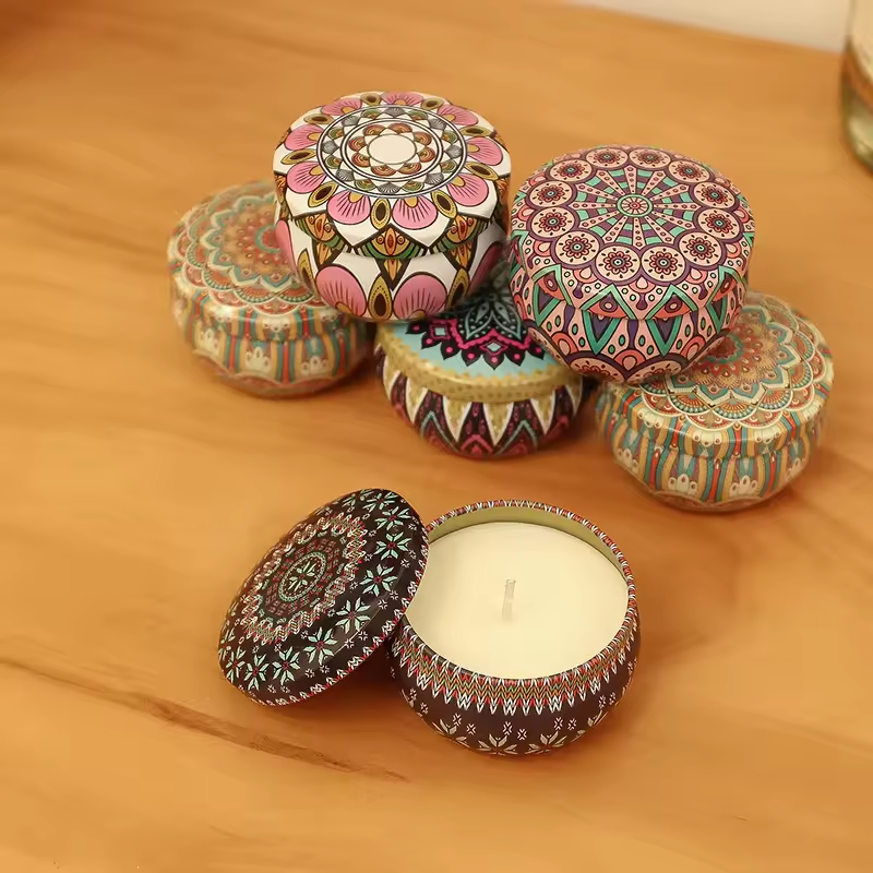 SuXiu OEM Mini Candle Handmade aromatherapy candles decorated in Bohemian style with natural aromas for a comfortable atmosphere