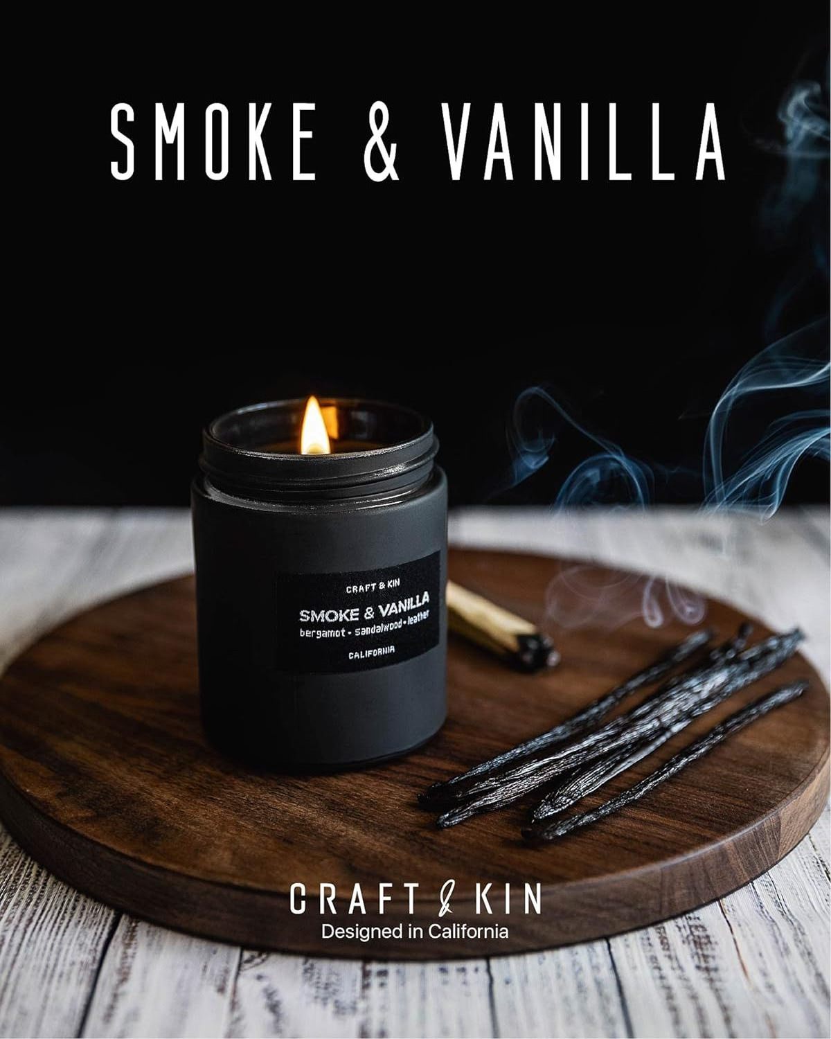 SuXiu OEM Premium Wood Core Soy Candles - Smoked and vanilla essence for a cozy atmosphere