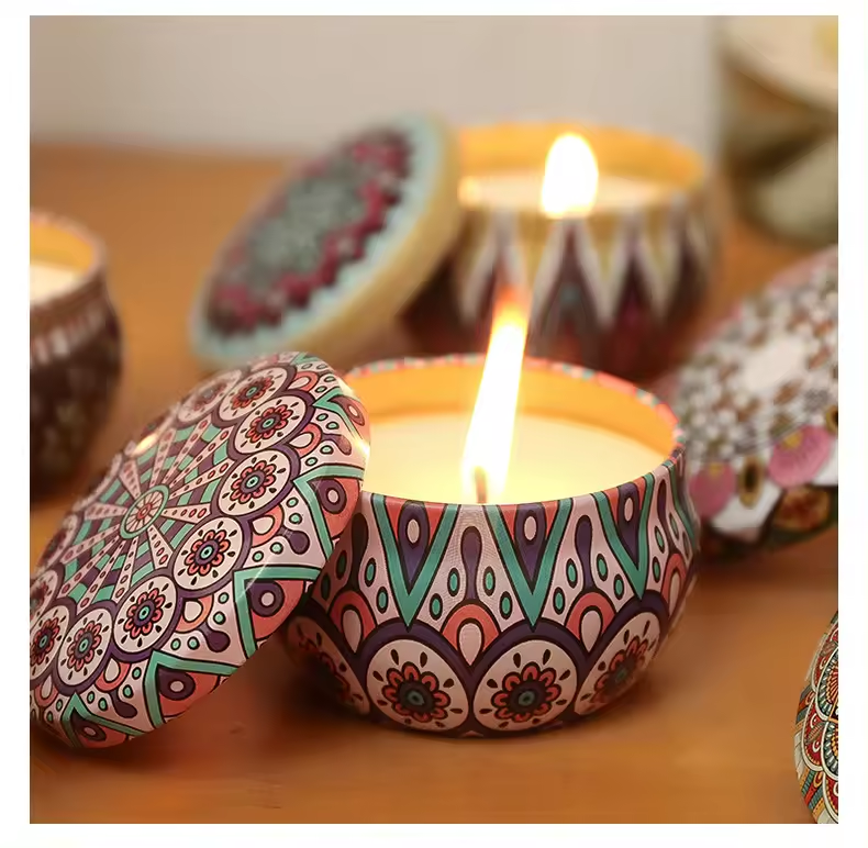 SuXiu OEM Mini Candle Handmade aromatherapy candles decorated in Bohemian style with natural aromas for a comfortable atmosphere