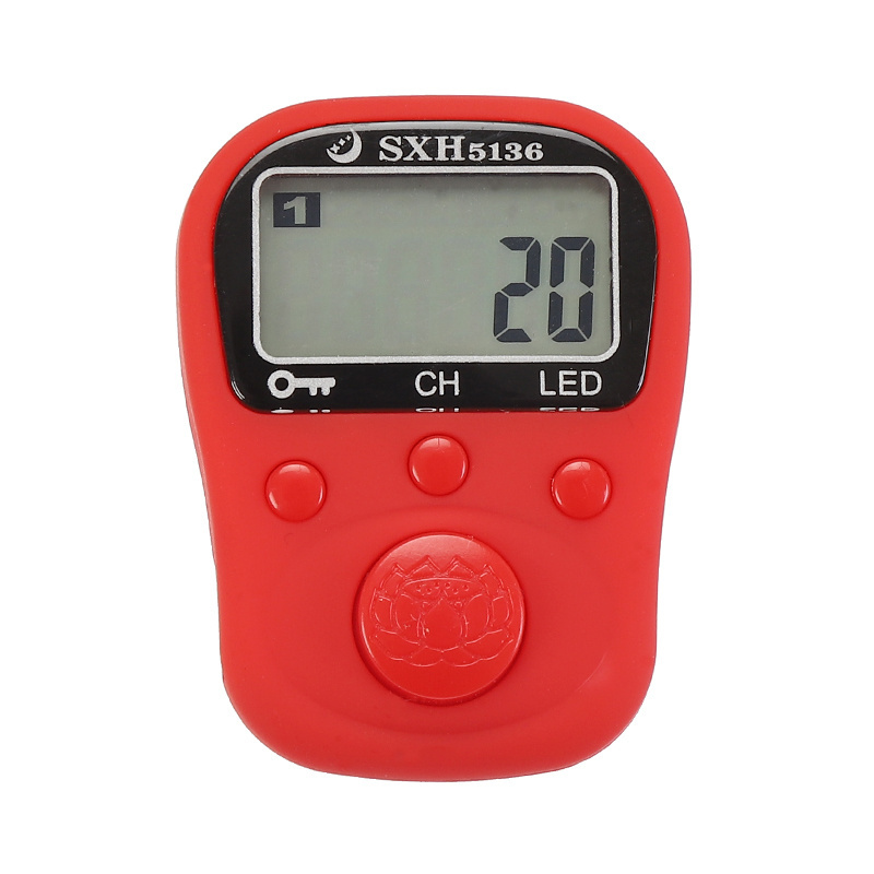 SXH5136 Factory Wholesale 5 Channels Electronics Digital Tally Counter with LED Rechargeable Battery Tasbih Digital