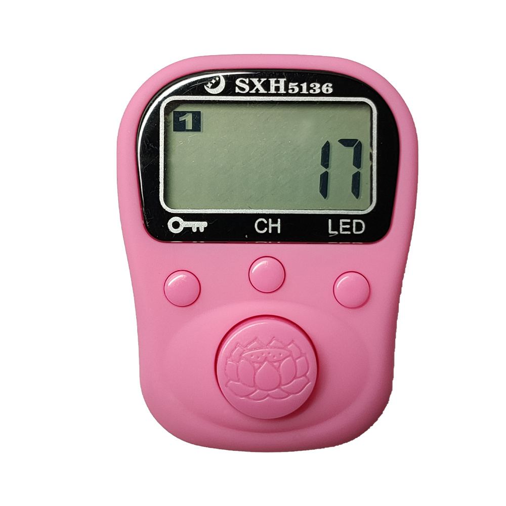 SXH5136 Factory Wholesale 5 Channels Electronics Digital Tally Counter with LED Rechargeable Battery Tasbih Digital