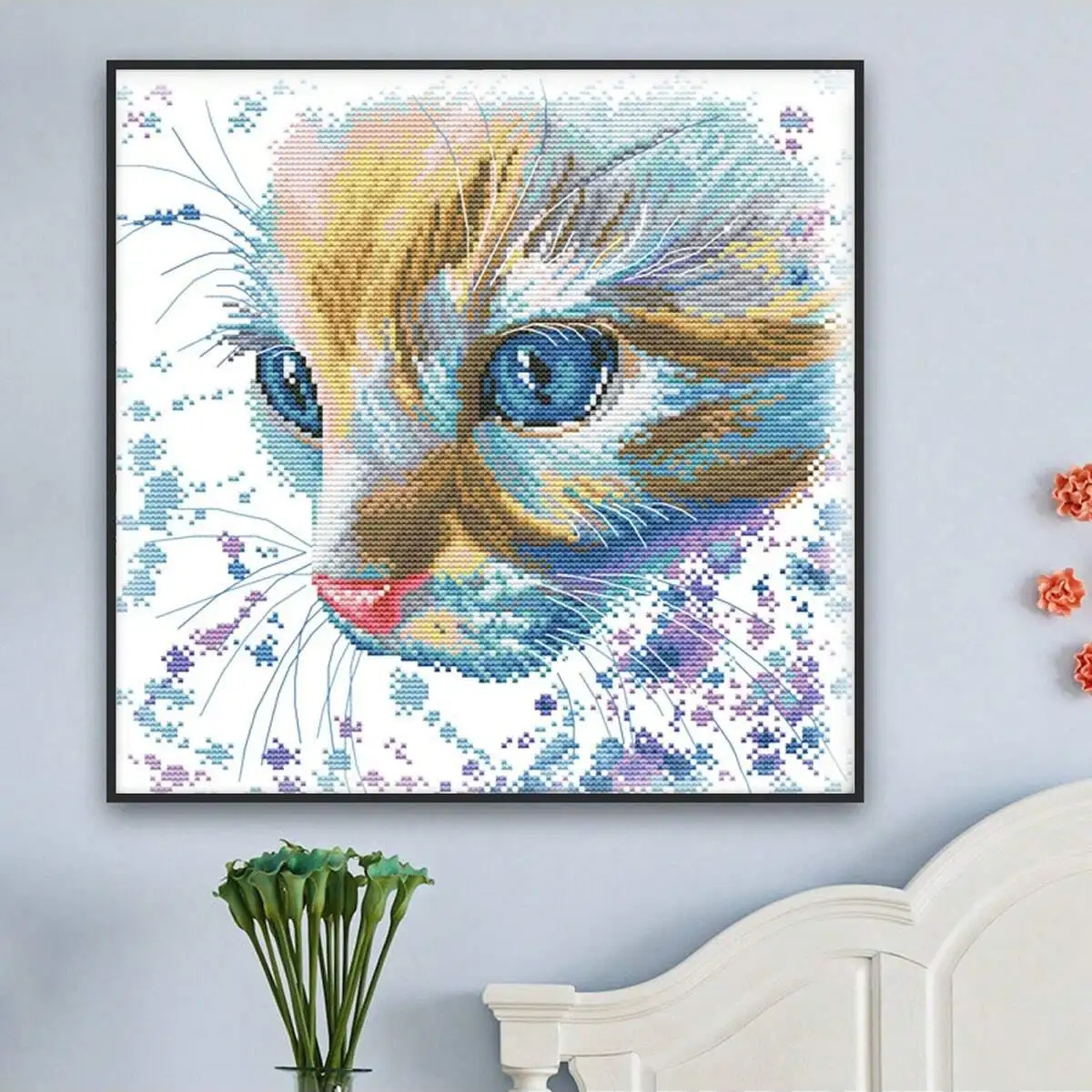 Cross Stitch cartoon animal series cute cat DIY living room handmade embroidery decorative painting kit gift