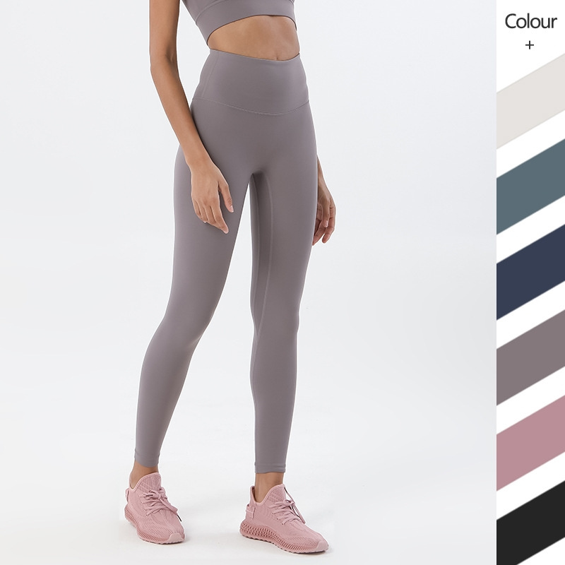 Women's Lulu New 80 Nylon 20 Spandex Yoga Pants Workout Fitness Gym Yoga Leggings High Waist Hip Lifting Running  Pants